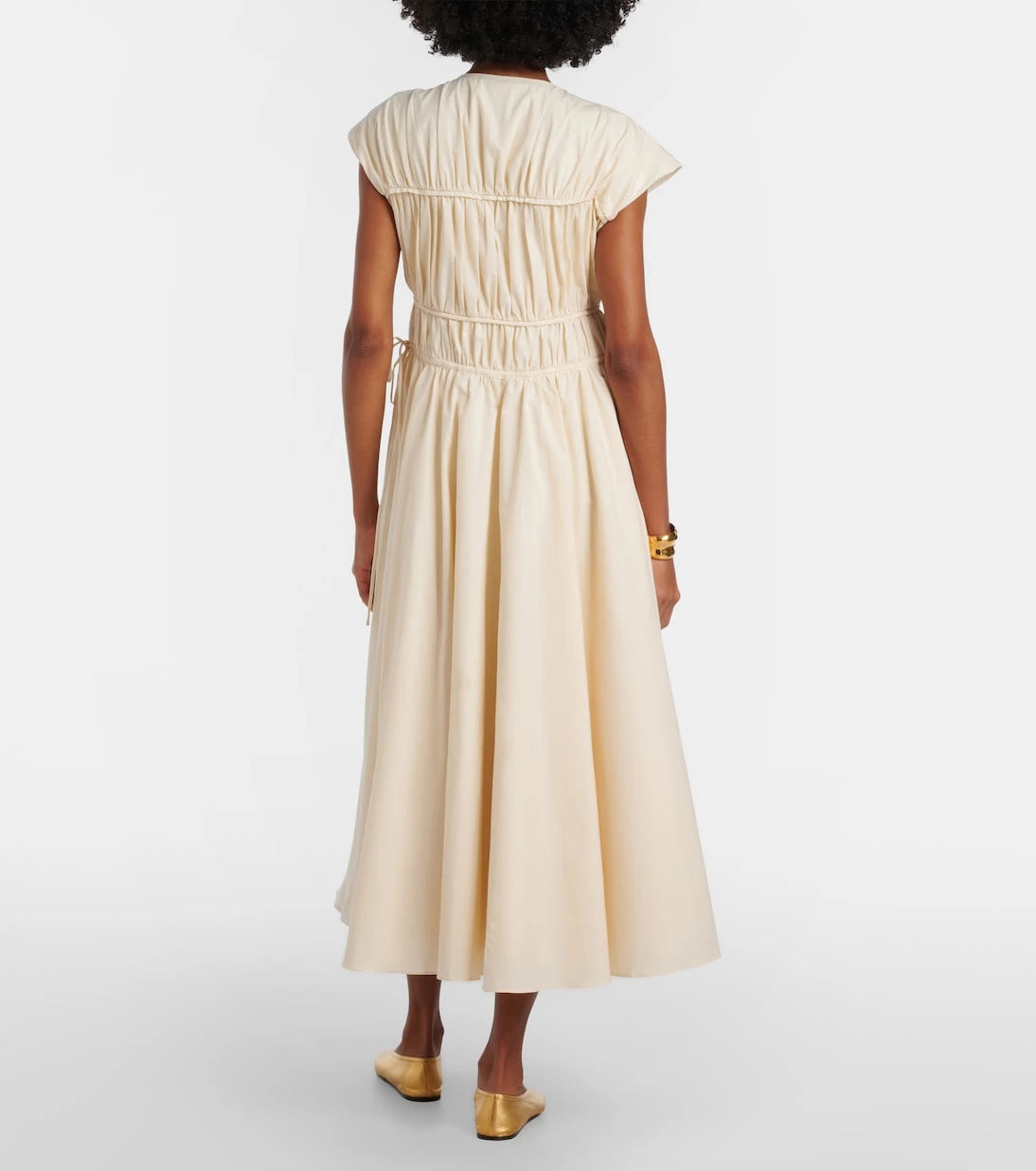 Tove - Ceres gathered cotton midi dress
