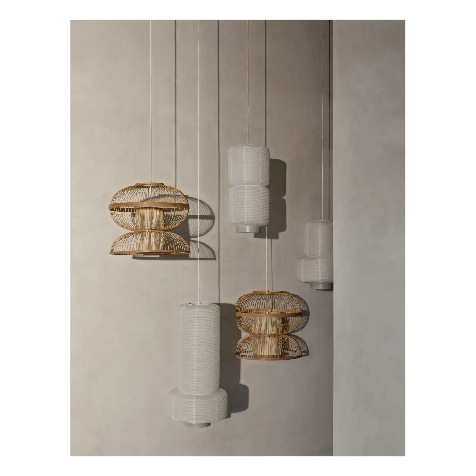 Broste Copenhagen - William Paper Pendant Lamp | White