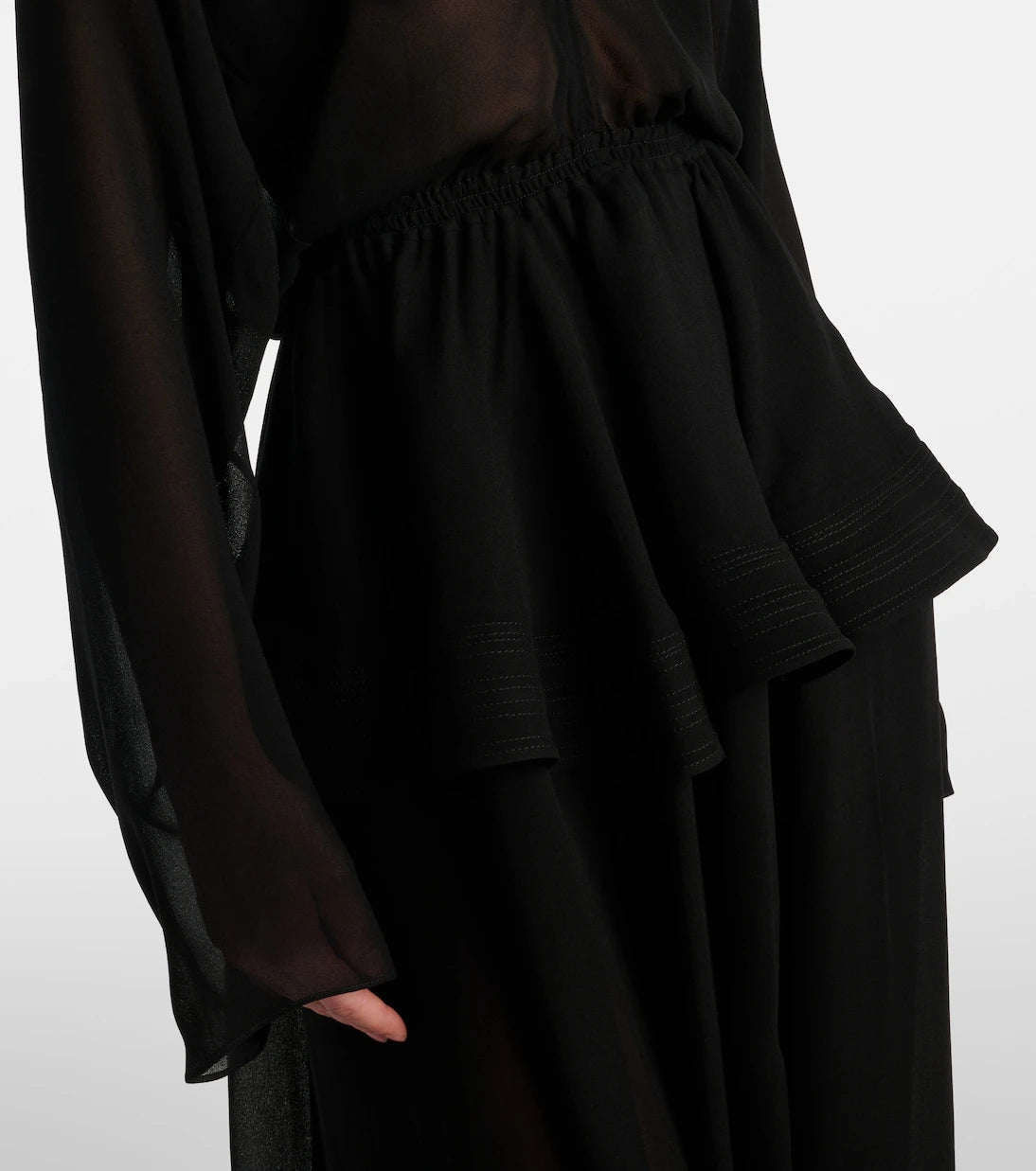 Alaïa - Peplum midi dress