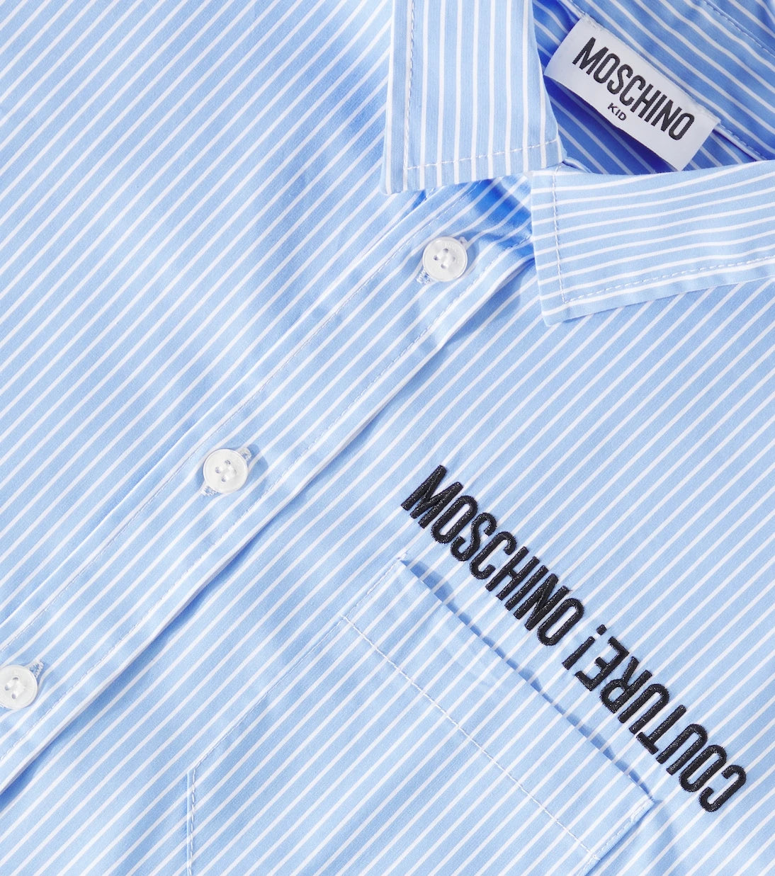 Moschino Kids - Striped cotton-blend shirt