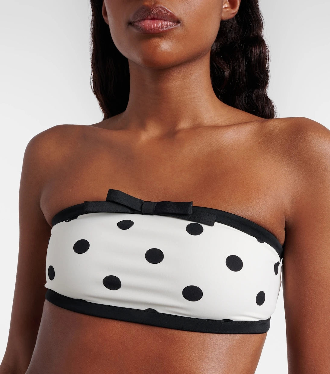 Self-Portrait - Polka-dot bikini top