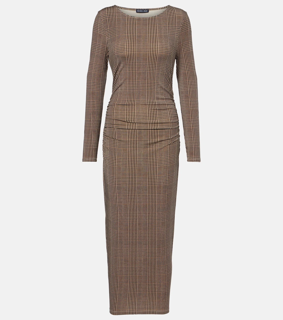 Veronica Beard - Charissa houndstooth jersey maxi dress