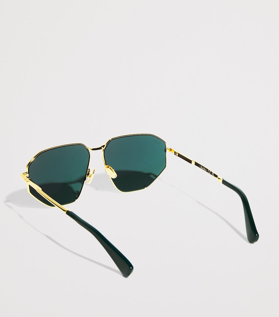 Blue Metal Sunglasses