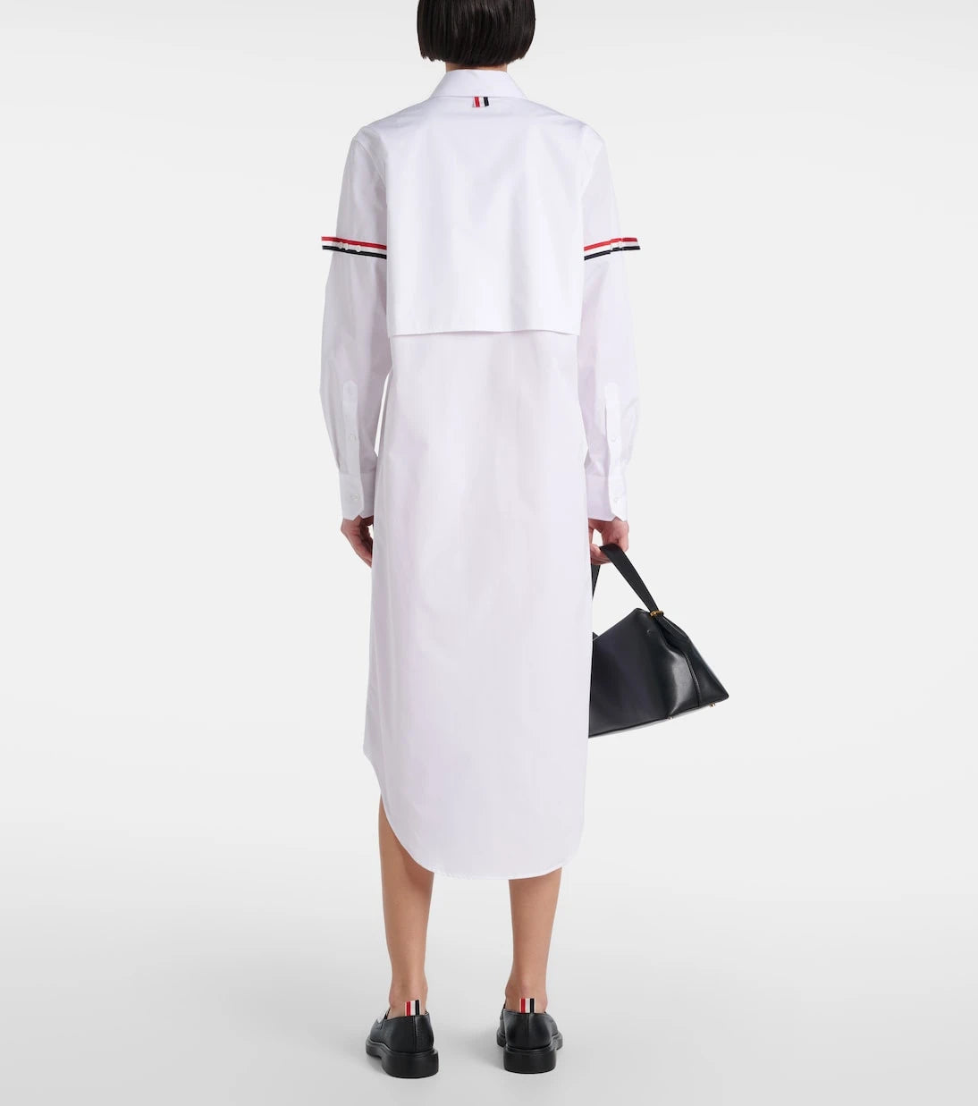 Thom Browne - RWB Stripe cotton shirt dress