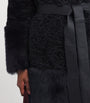 Joseph Brown Shearling Tina Coat