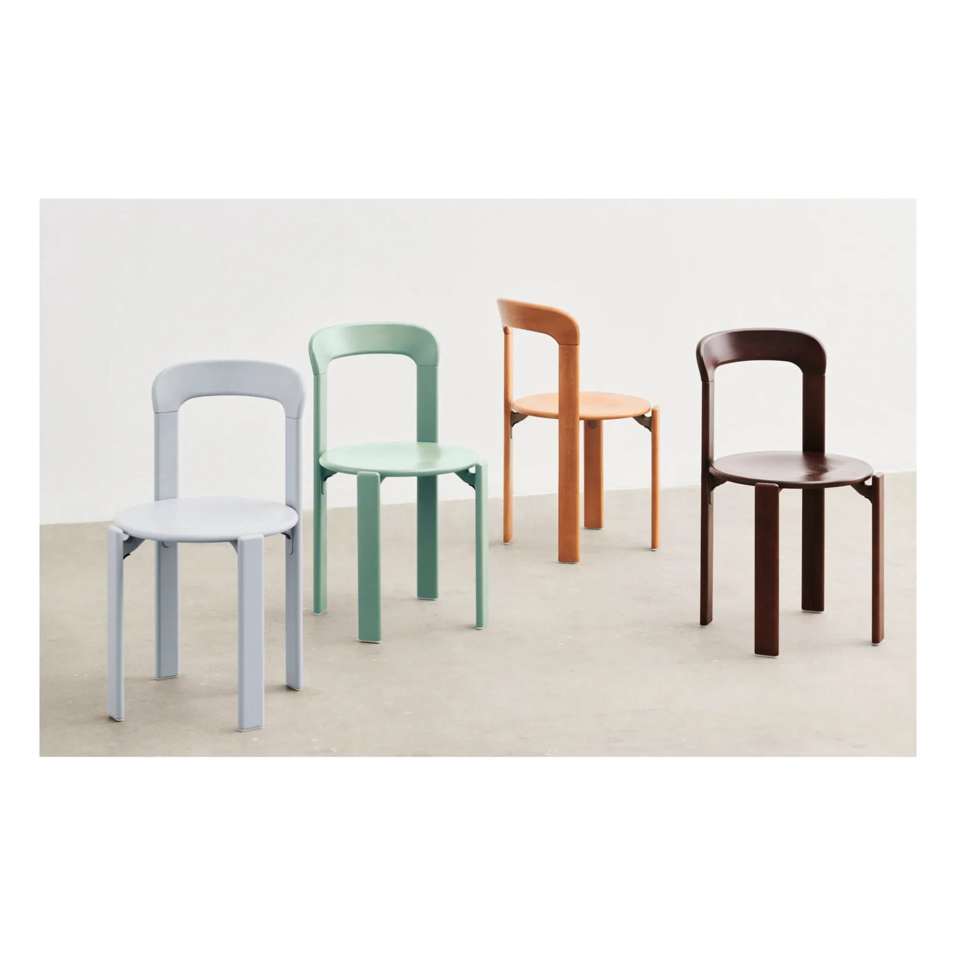 Hay - Rey Lacquered Wood Chair - Bruno Rey | Brown