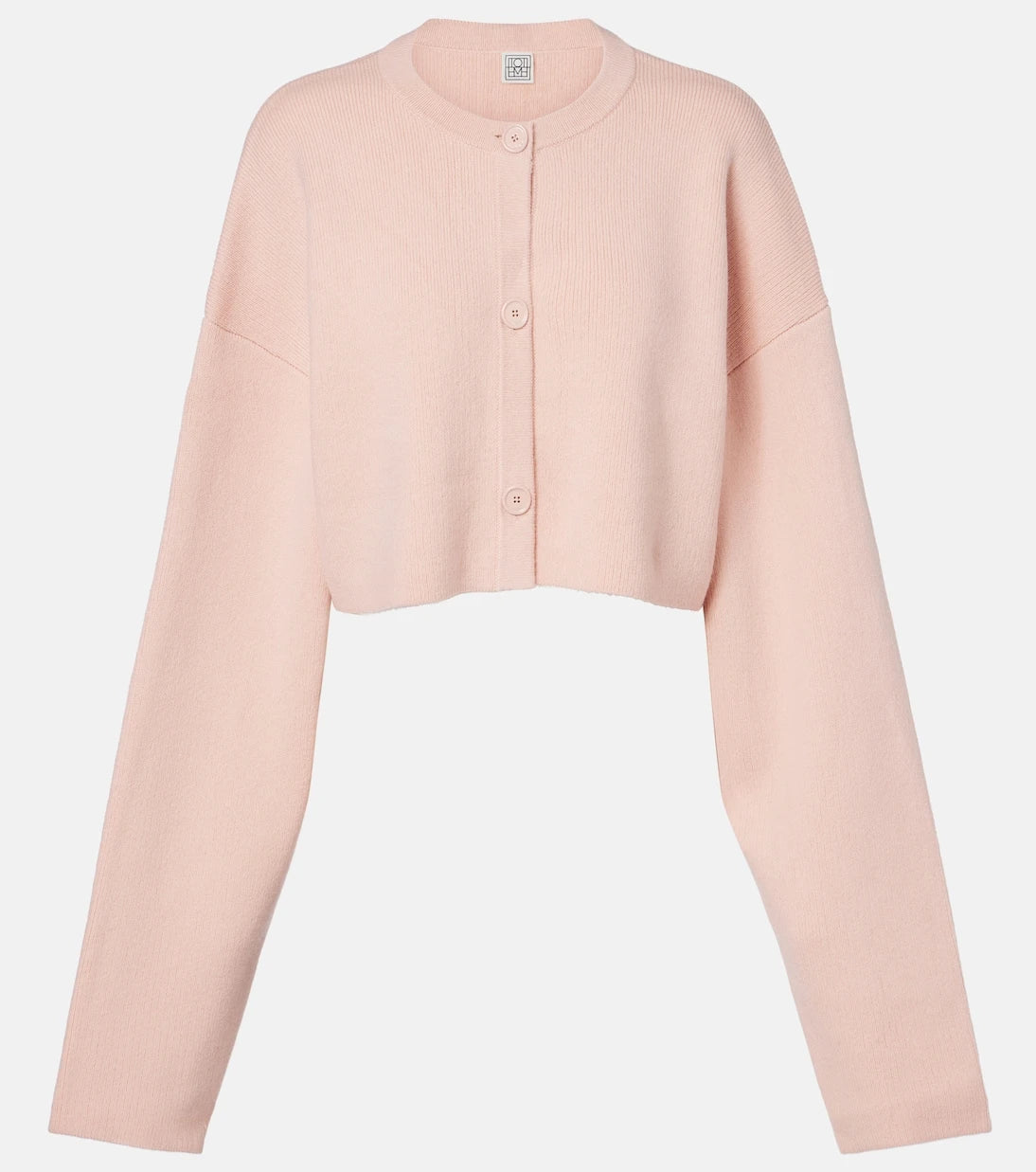 Toteme - Cropped wool-blend cardigan