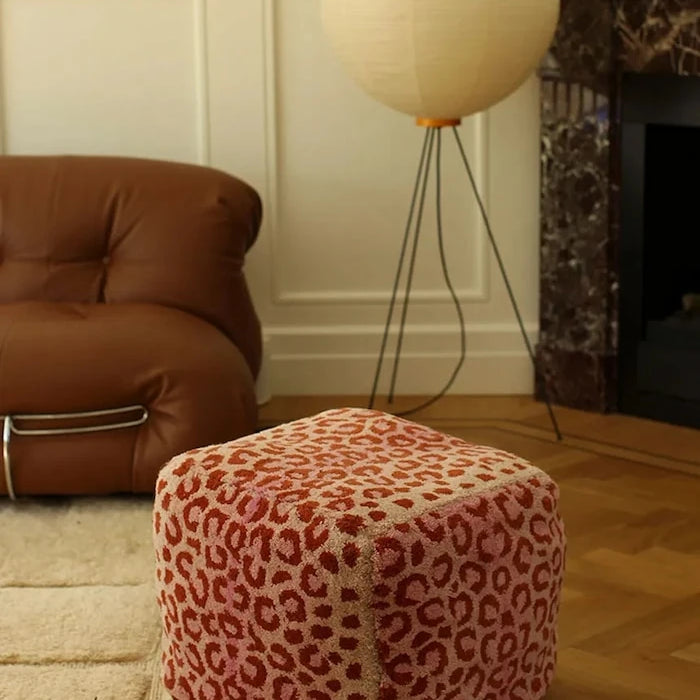 Пуф Doing Goods Pink Leopard Pouf S