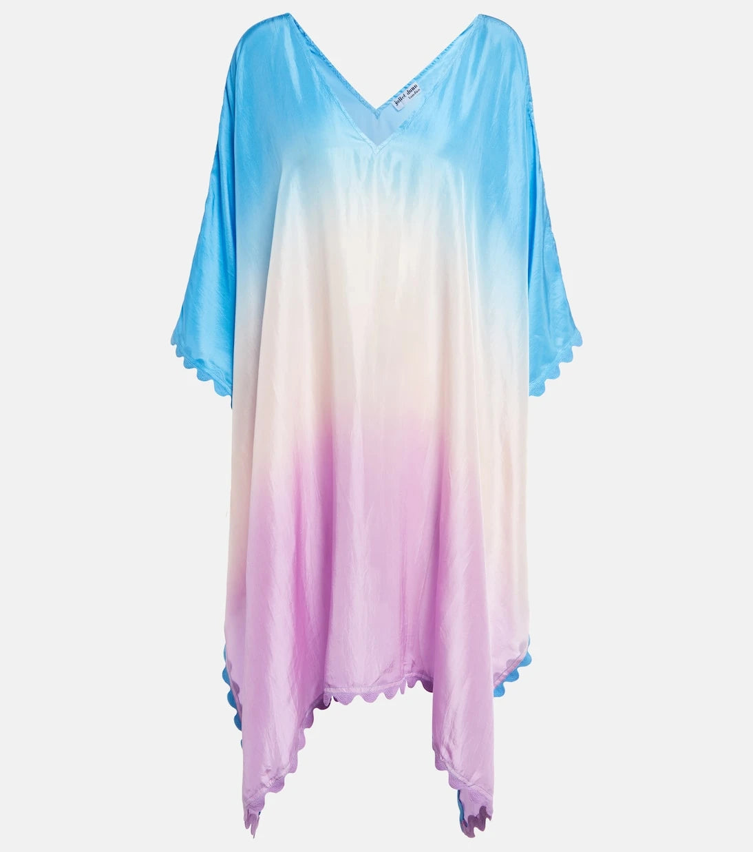 Juliet Dunn - Ombré silk poncho