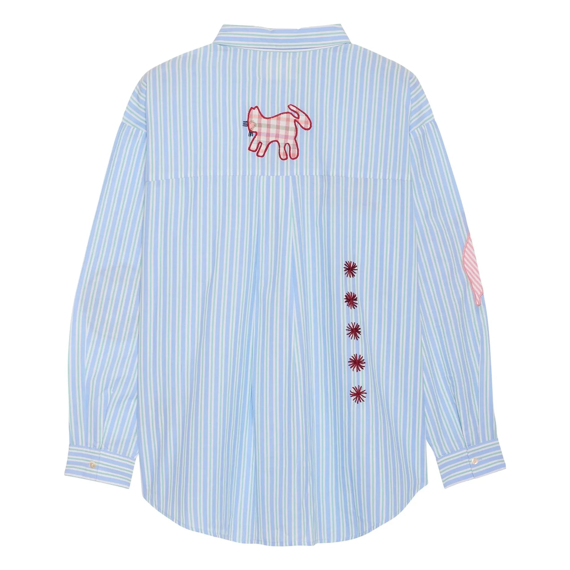 SISSEL EDELBO - Pil stripes shirt | Green