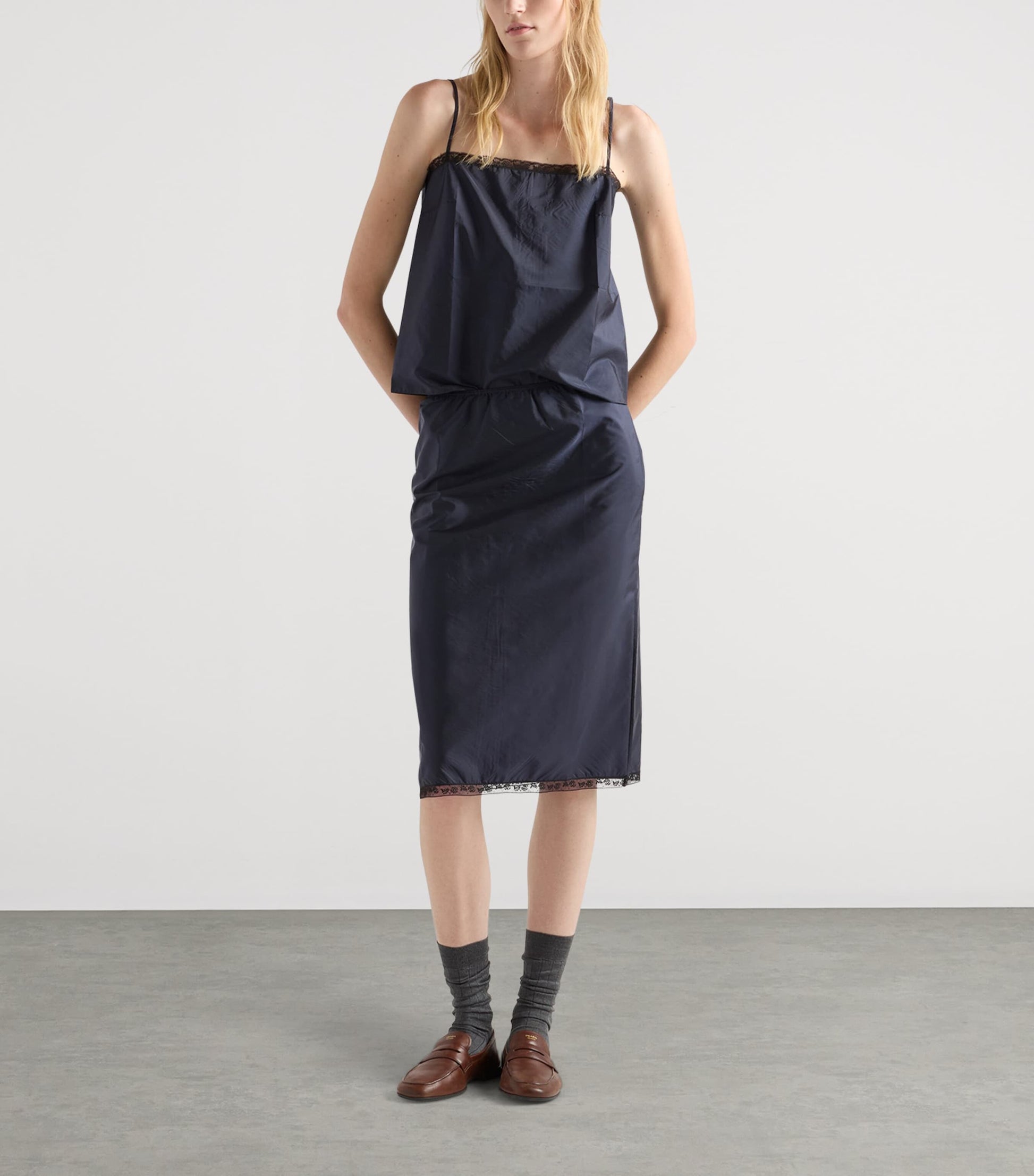 Prada Blue Re-Nylon Tank Top