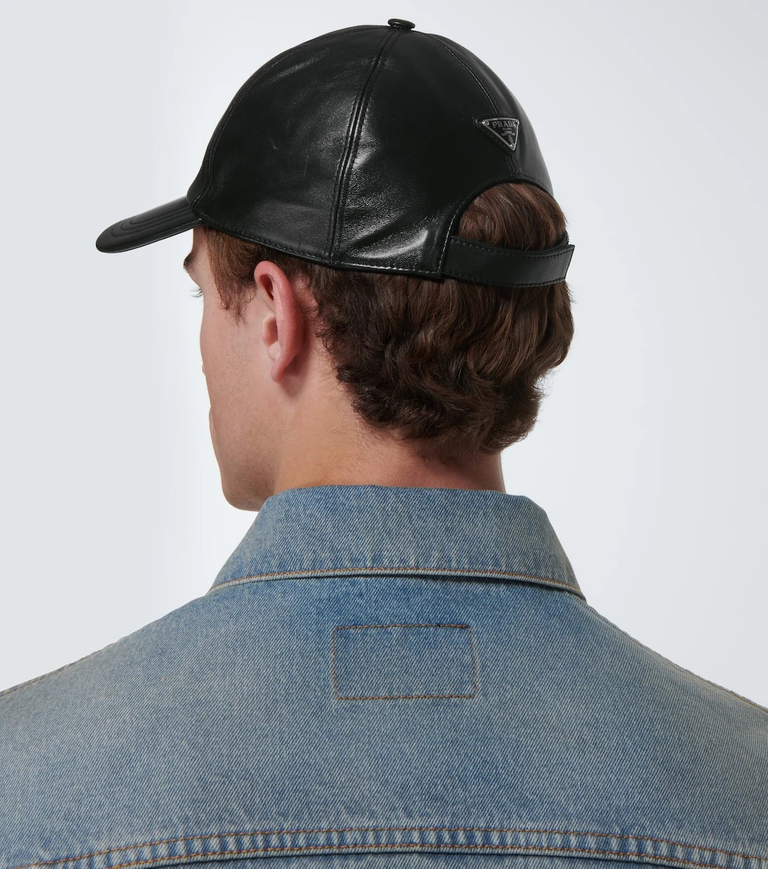 Prada - Leather baseball cap