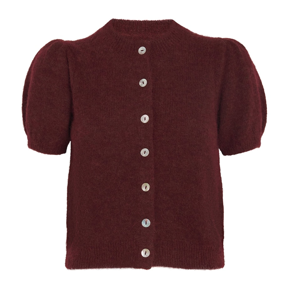 Dôen Burgundy Anisa Cardigan