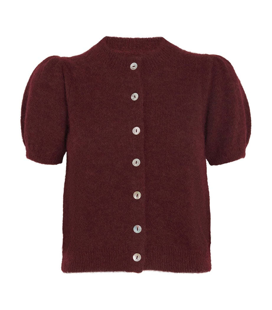 Dôen Burgundy Anisa Cardigan