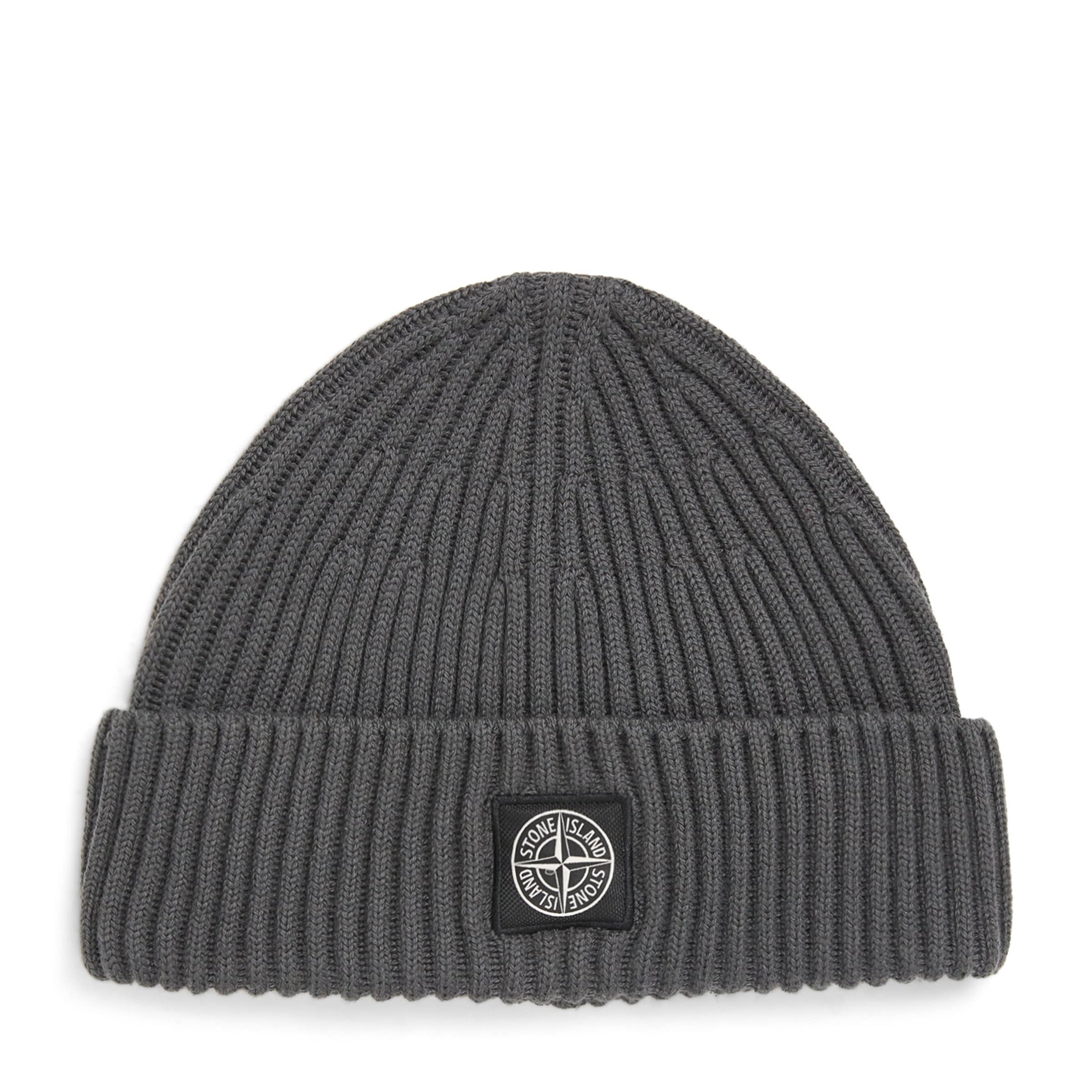 Virgin Wool Ribbed Beanie