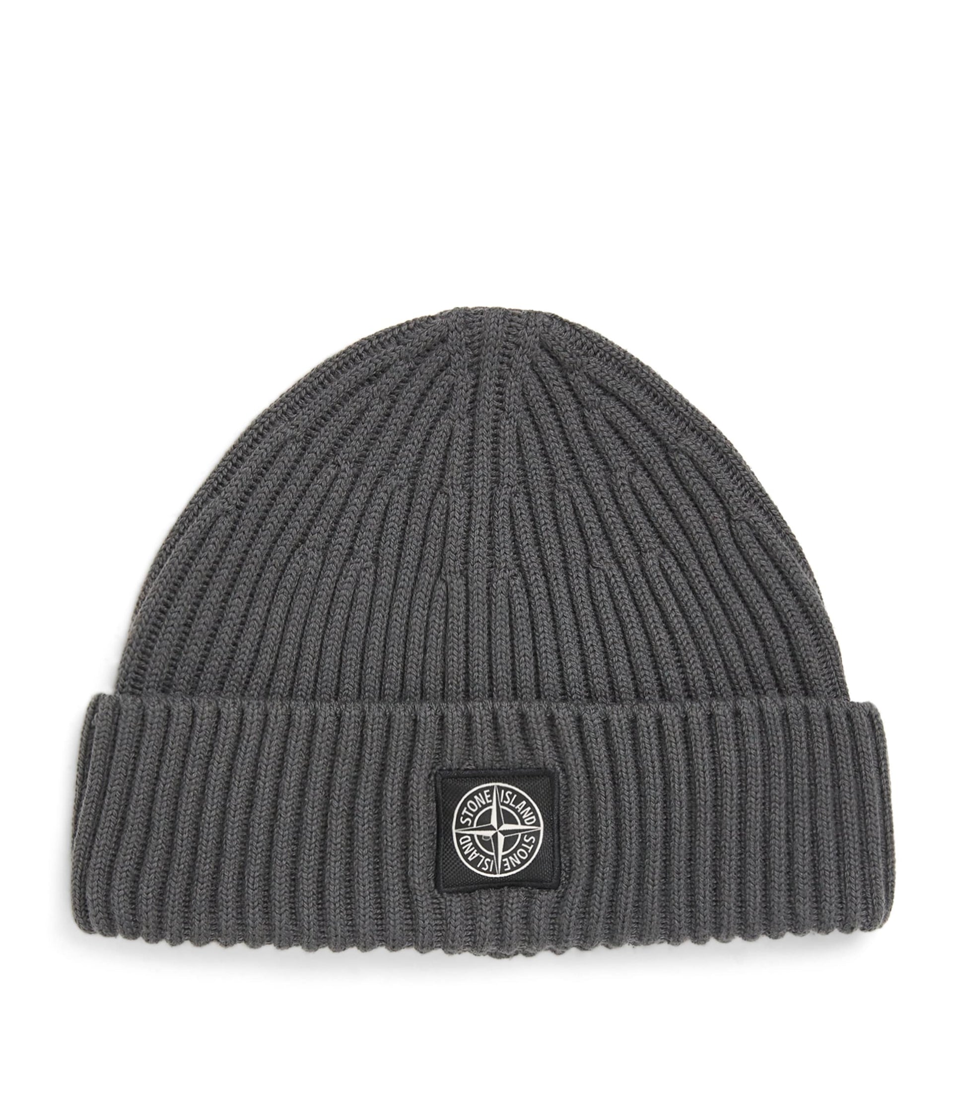 Virgin Wool Ribbed Beanie