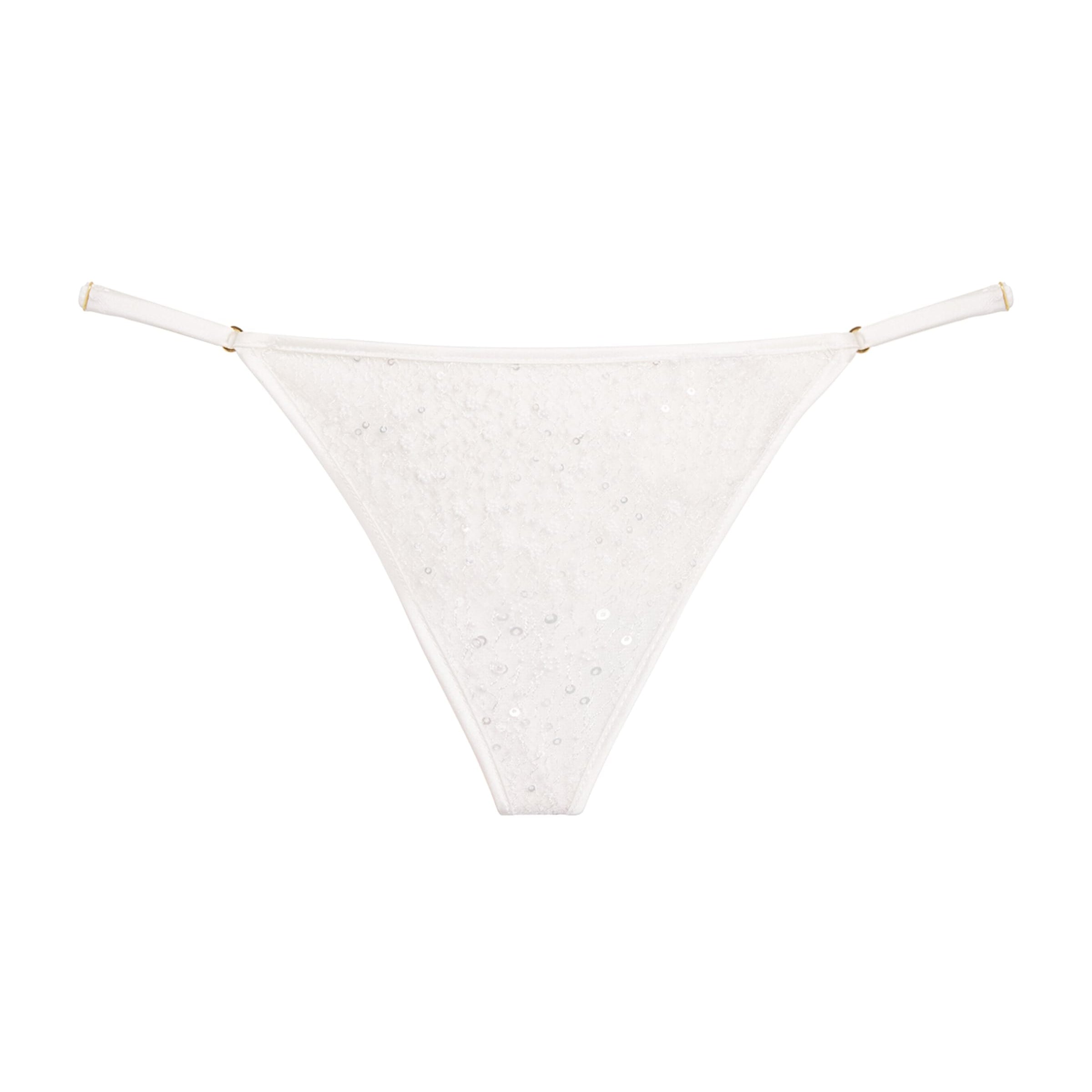 Kiki de Montparnasse Ivory Tulle Sequinned Ange Thong