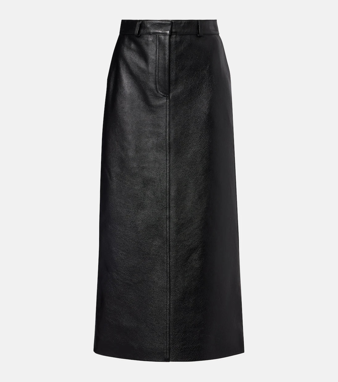 Toteme - Leather midi skirt