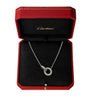 White Gold Interlocking LOVE Necklace