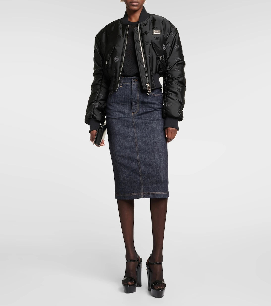Dolce&Gabbana - Logo lace-stitched jacquard sweater