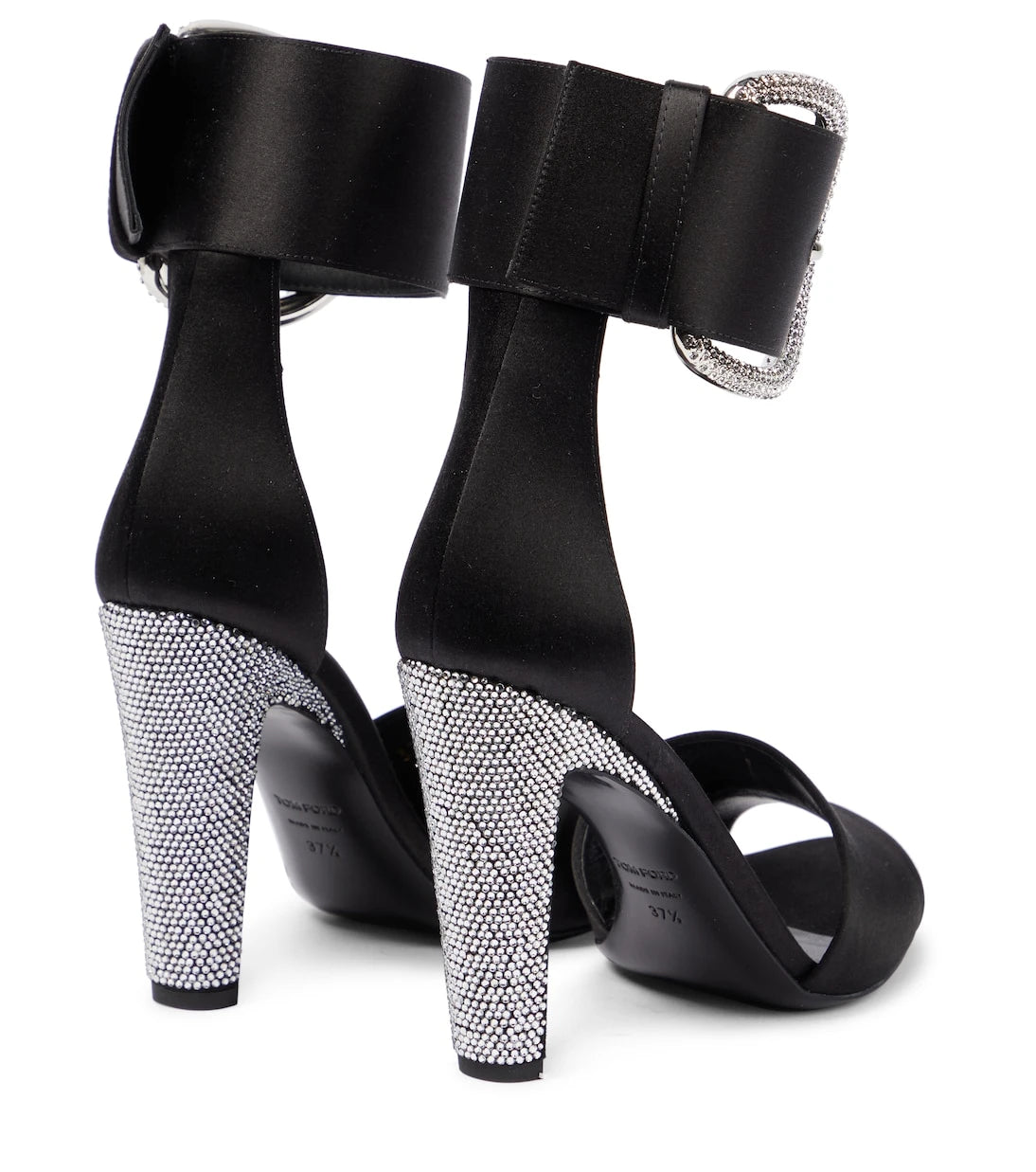 Tom Ford - Crystal-embellished satin sandals