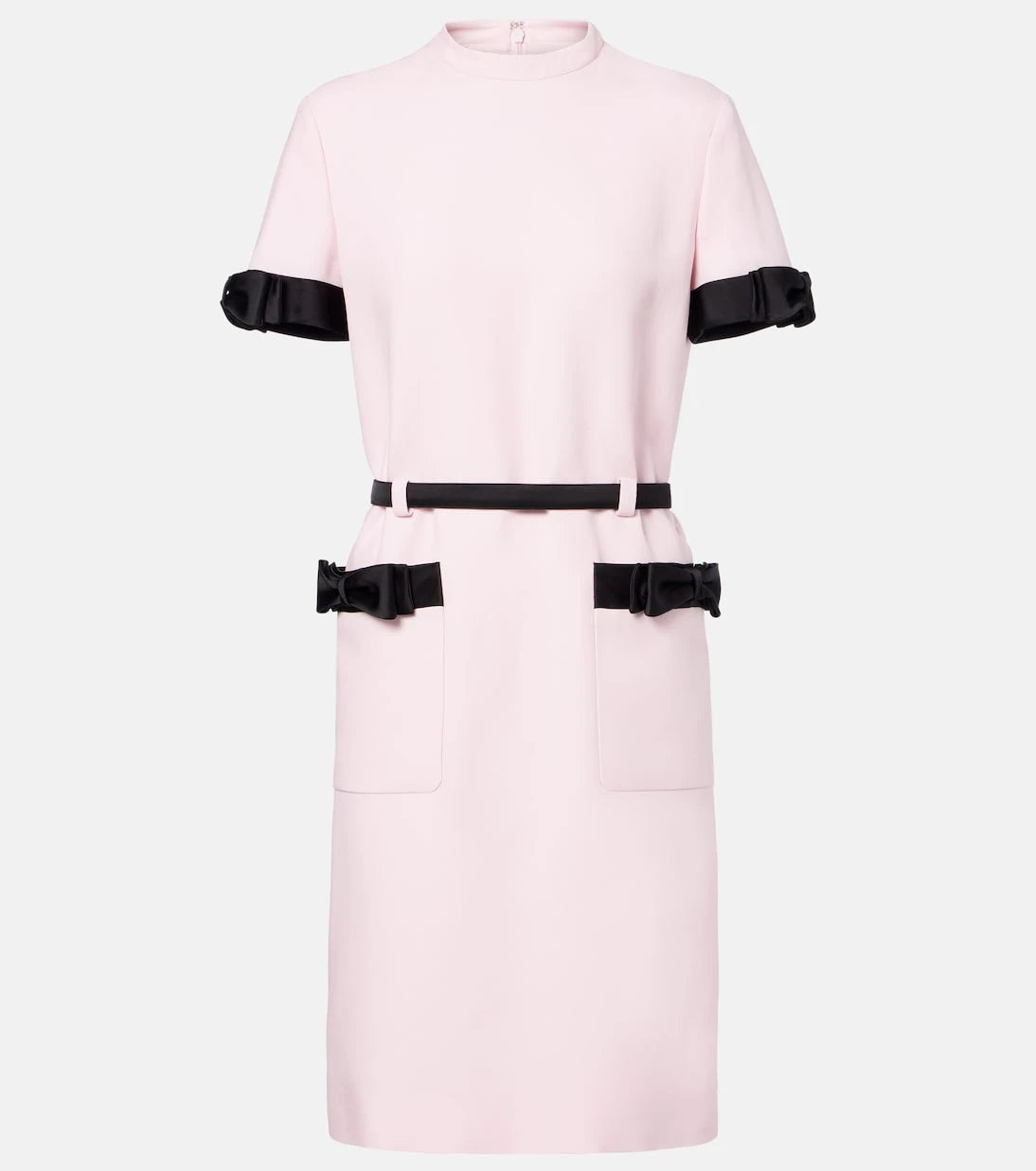 Valentino - Crepe Couture bow-detail minidress