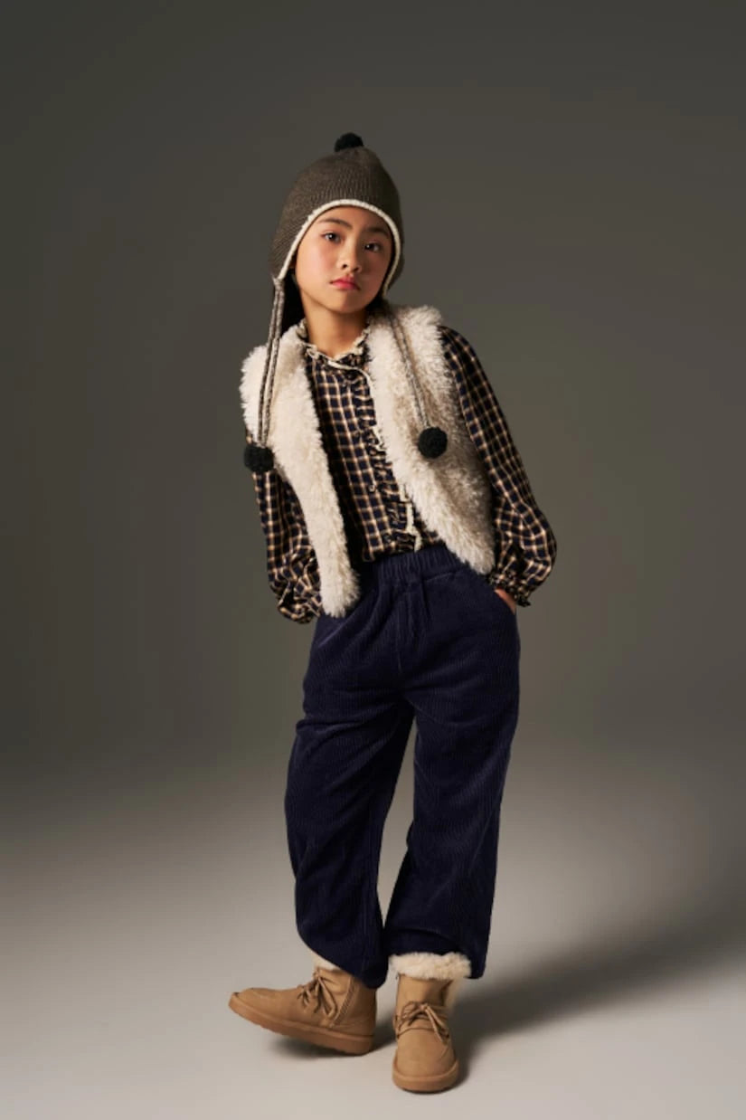 C'era Una Volta - Ginevra checked ruffled shirt
