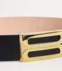 Victoria Beckham Black Jumbo Leather Frame Belt