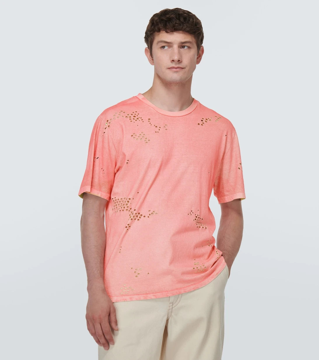 NotSoNormal - Distressed cotton jersey T-shirt