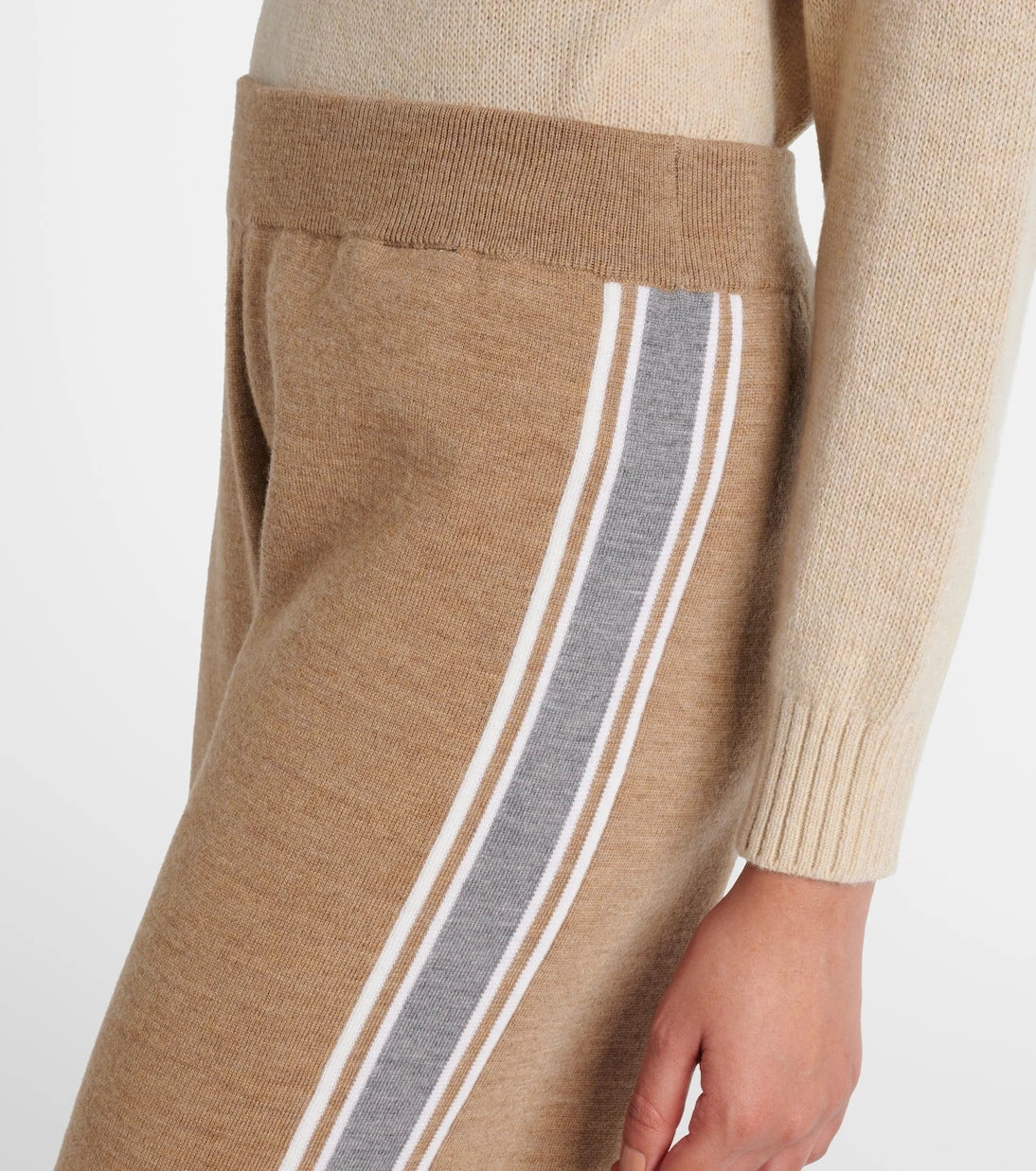 Fusalp - Benada striped wool-blend straight pants