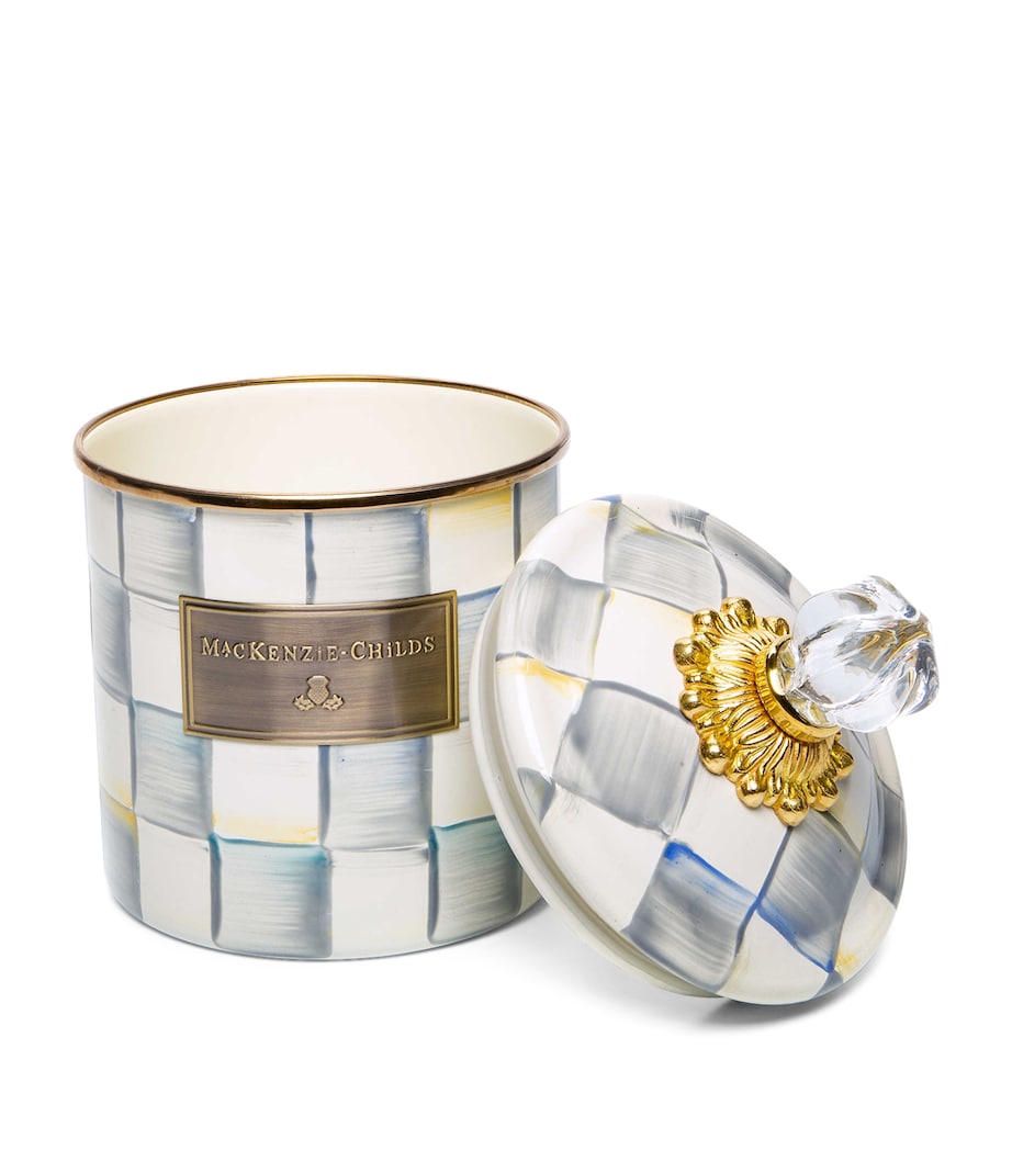 Small Sterling Check Canister (19cm)