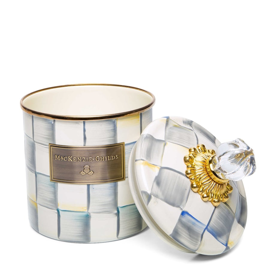 Small Sterling Check Canister (19cm)