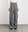 Max Mara Multi Wool-Silk Tweed Trousers