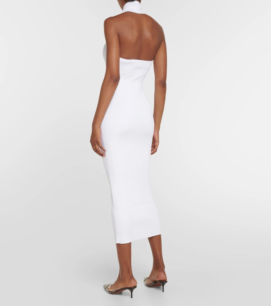 Alaïa - Halterneck bodycon midi dress