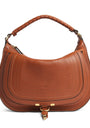 Medium Leather Marcie Shoulder Bag