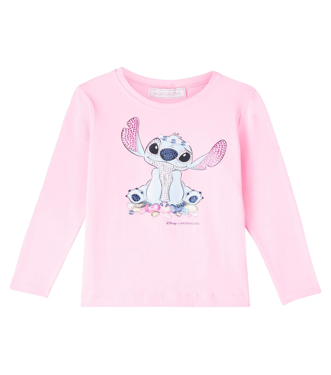 Monnalisa - x Disney® Stitch cotton-blend jersey top