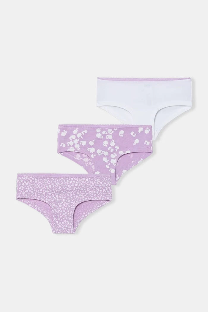 United Colors of Benetton çocuklar için pamuk ve elastanlı bikini 3’lü set