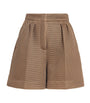 Mesh Pleated Shorts