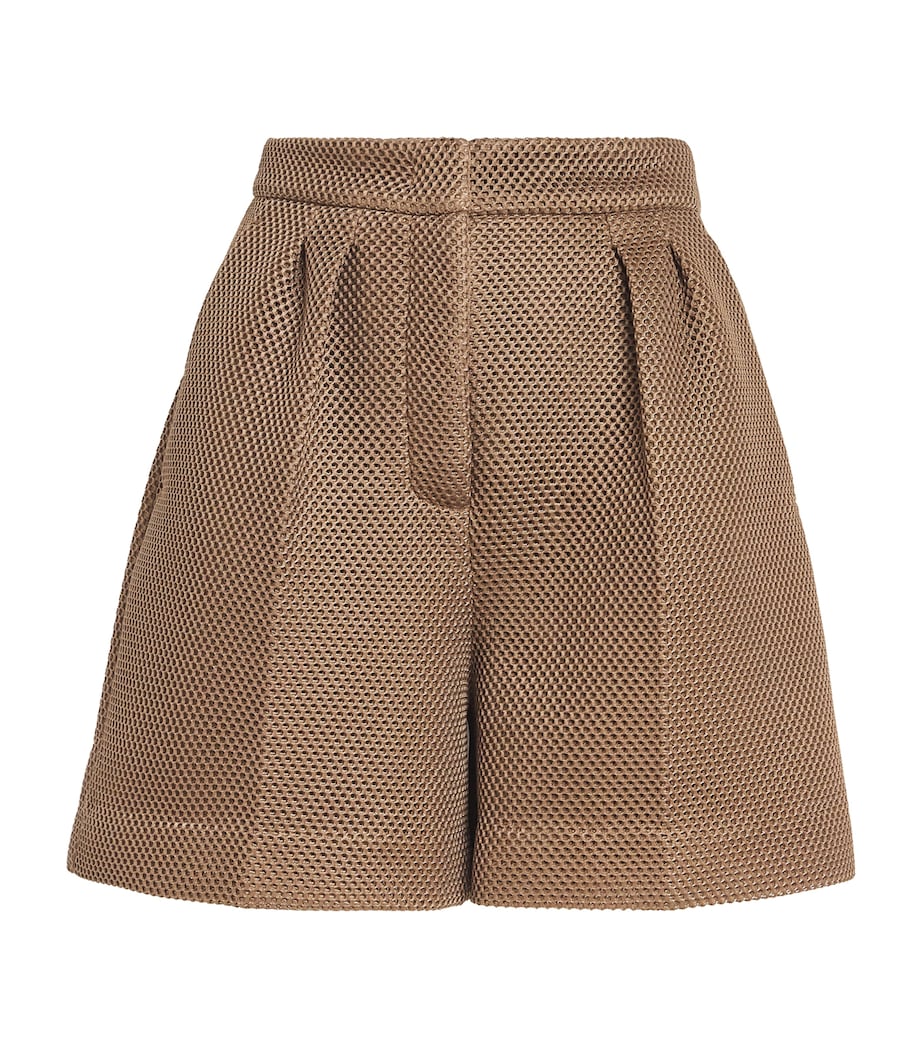Mesh Pleated Shorts