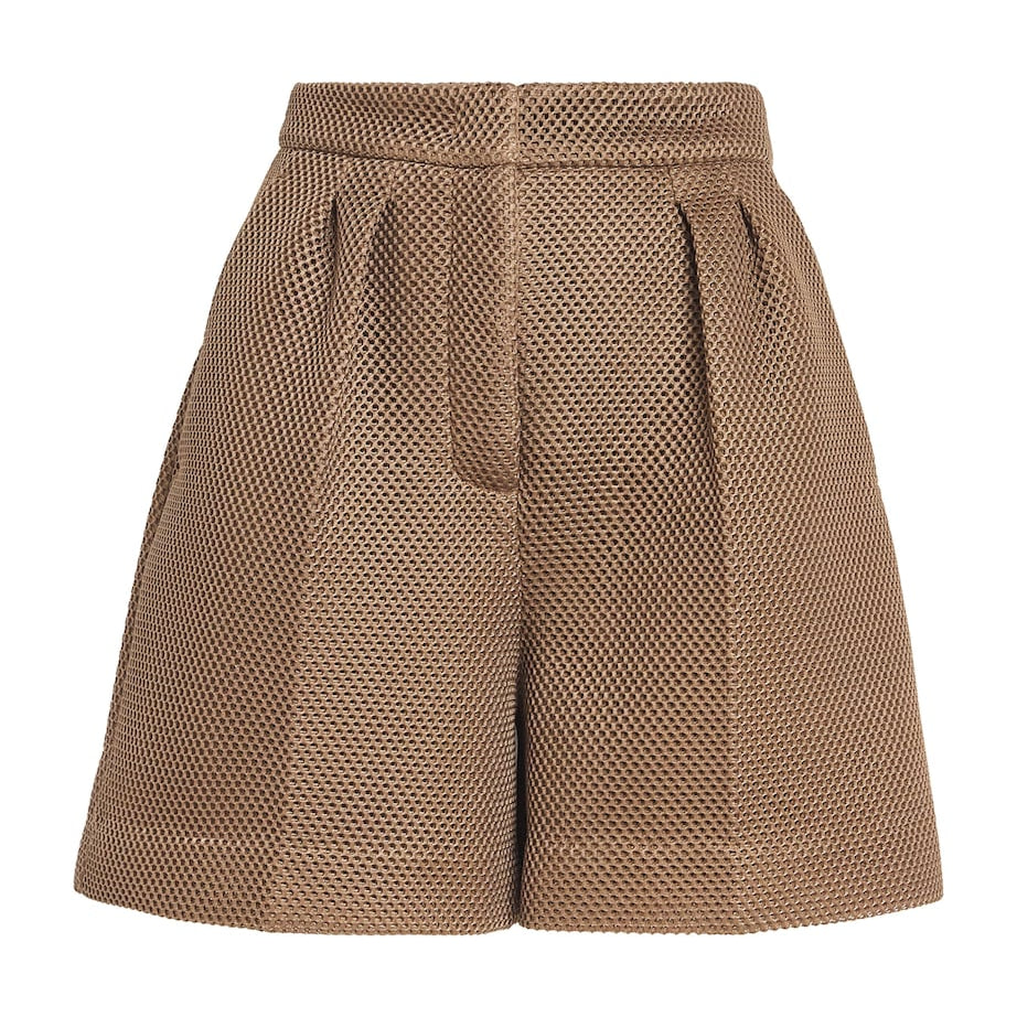 Mesh Pleated Shorts
