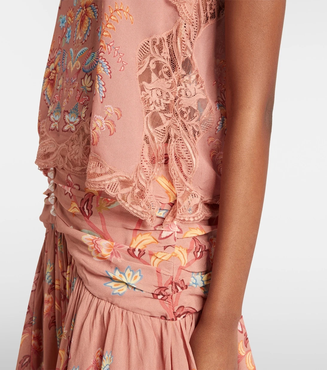 Farm Rio - Lace-trimmed floral camisole