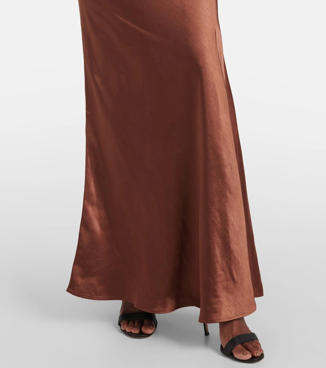 Self-Portrait - Embellished satin gown