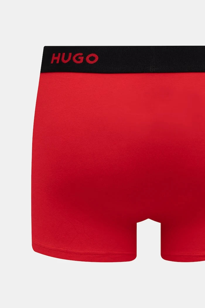 HUGO erkek pamuk elastan boxer şort TRIPLET DESIGN 3'lü set