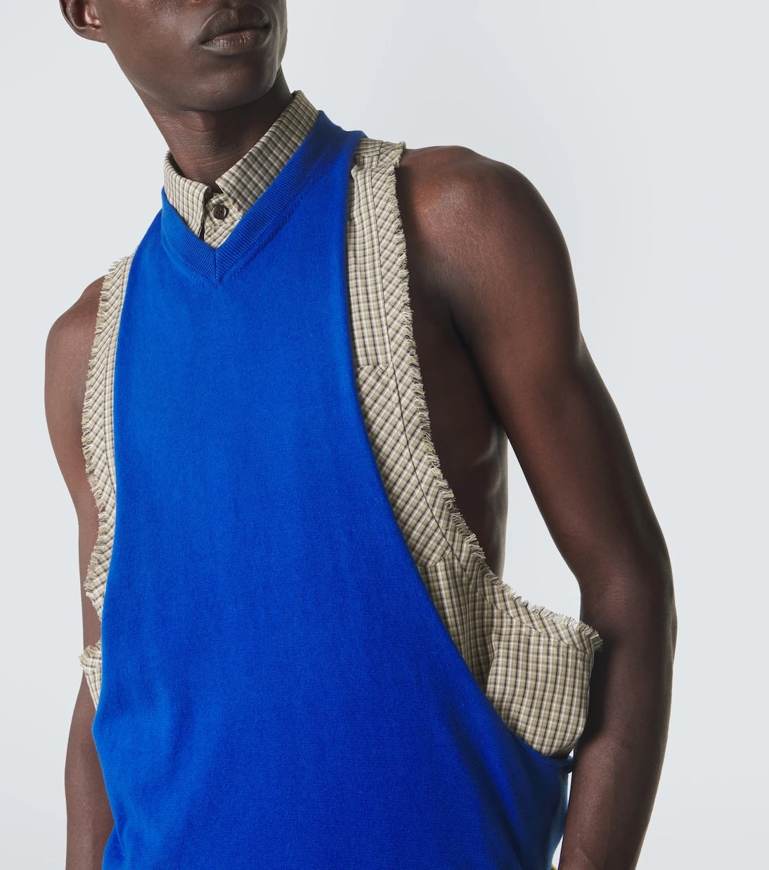 Versace - Checked cotton shirt