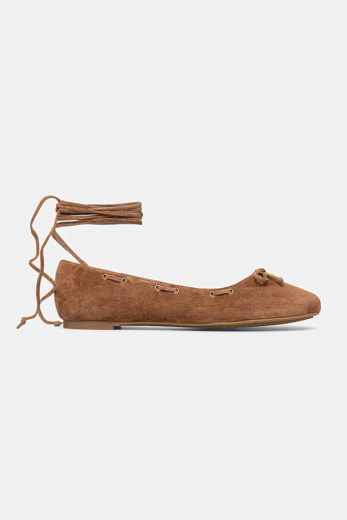 Велурени балеринки MICHAEL Michael Kors Shae Flex Ballet