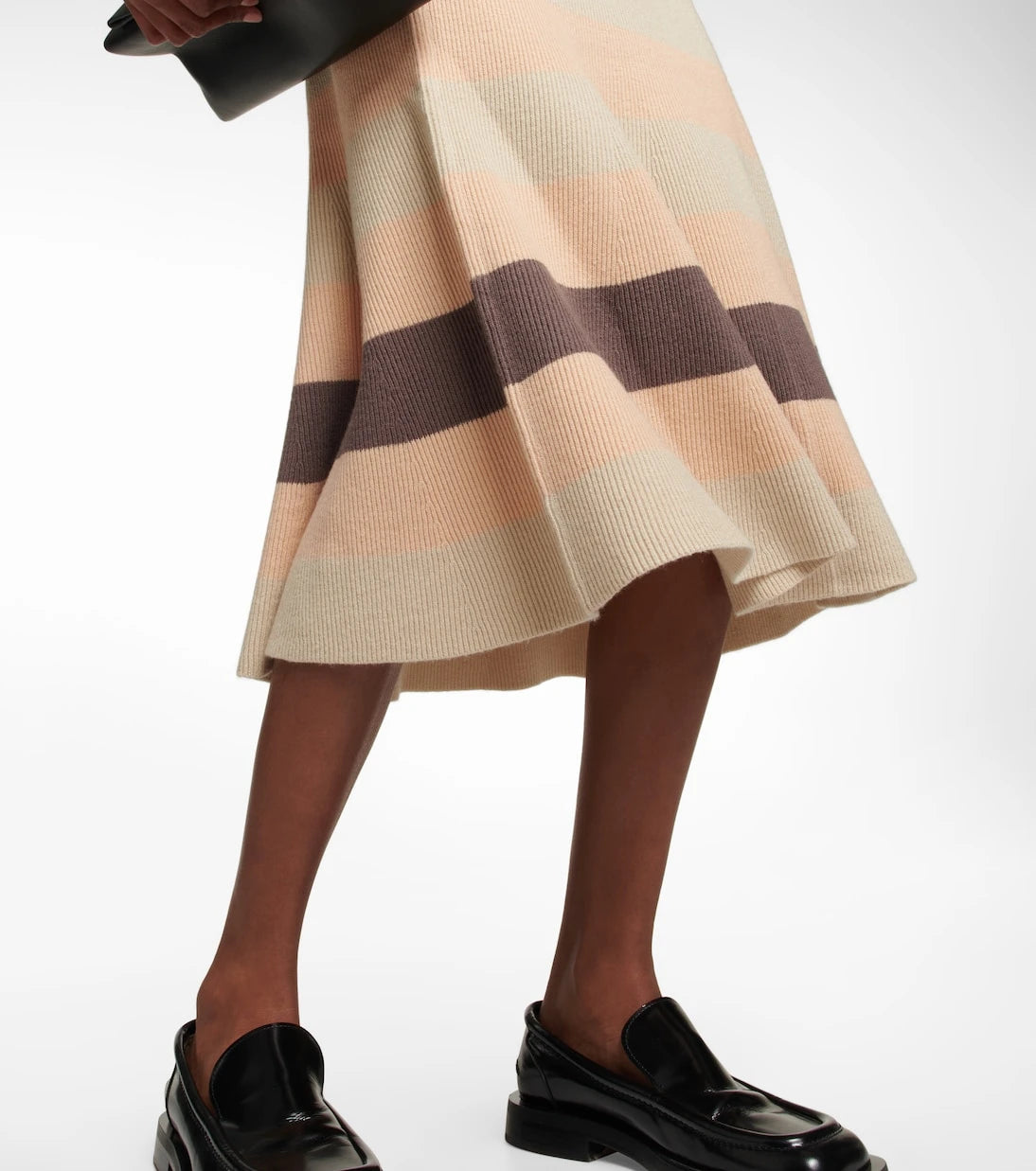 Joseph - Ribbed–knit midi skirt