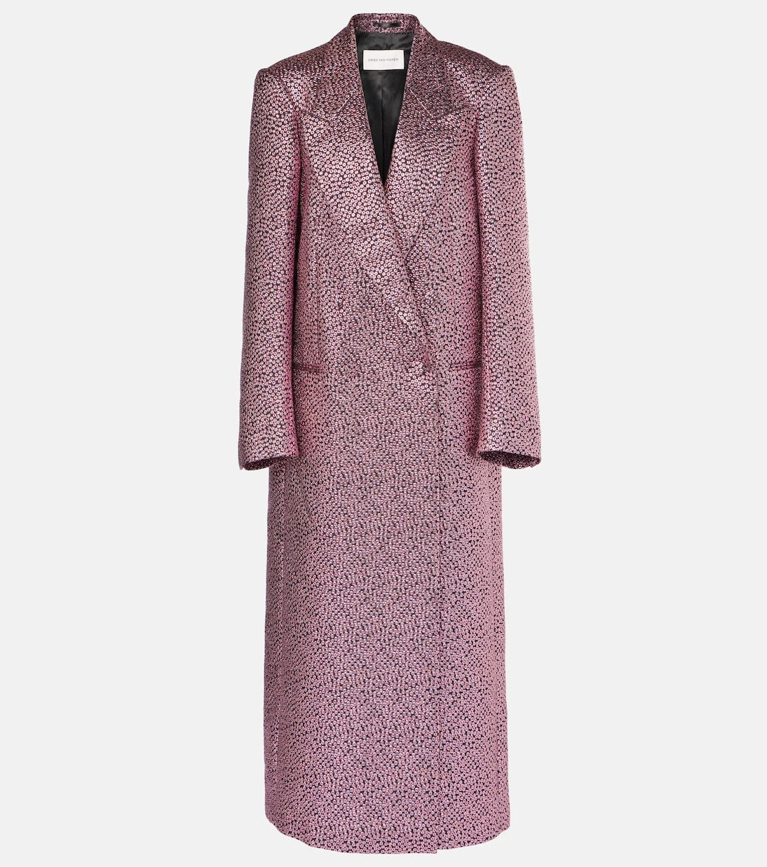 Dries Van Noten - Lamé coat