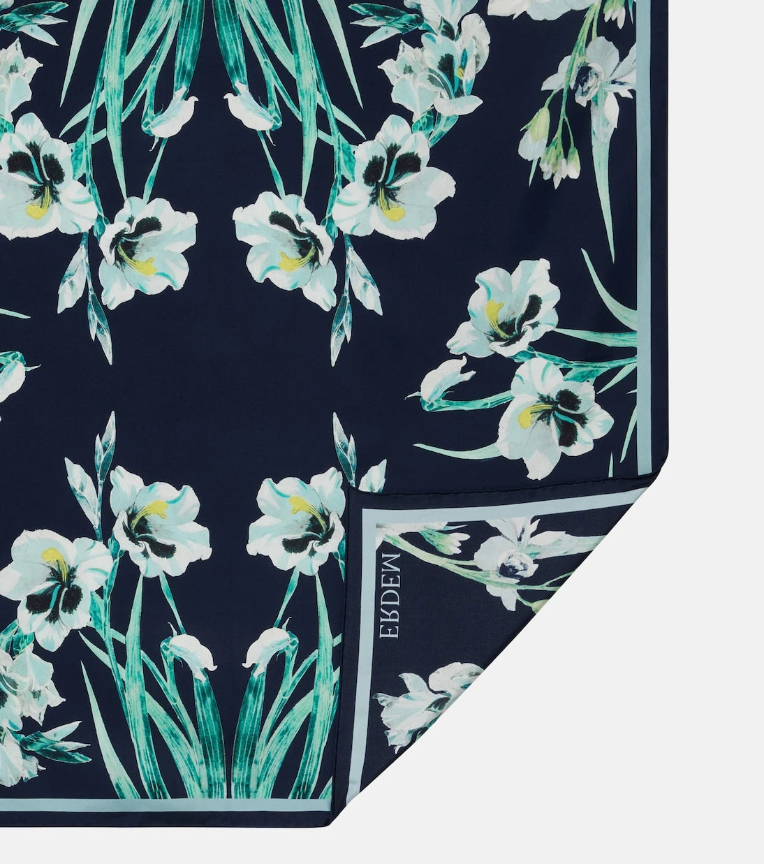 Erdem - Floral silk twill scarf