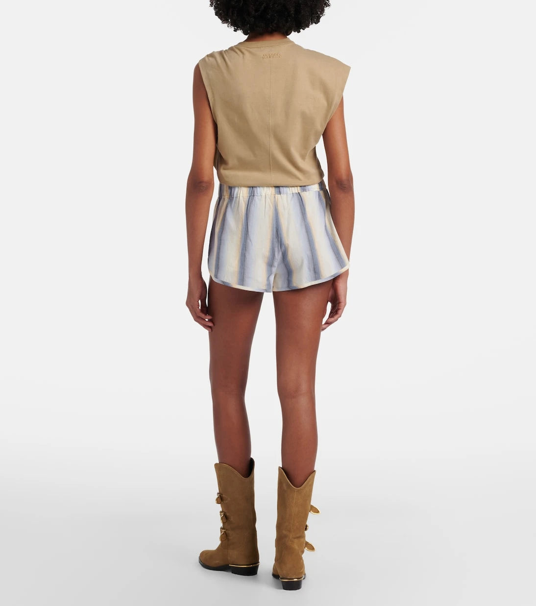 Isabel Marant - Melinea striped cotton shorts
