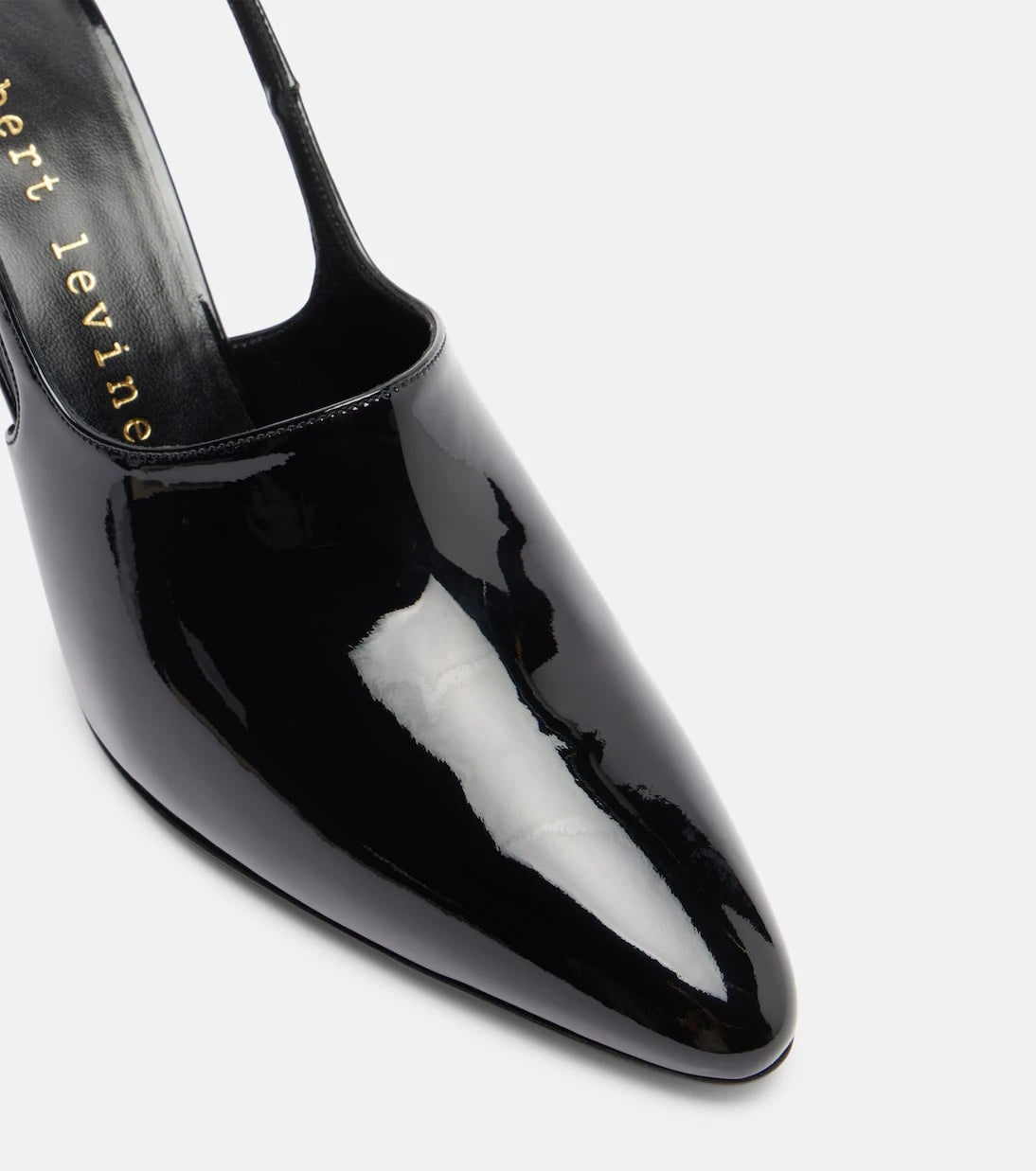 Herbert Levine - حذاء Slingback بكعب عالي من جلد الباتنت